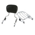 Sissy Bar Passenger Backrest Luggage Rack Fit For Harley Street Glide 2009-2025