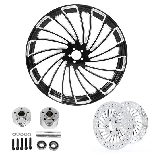 32" Front Wheel Rim Single Hub Brake Rotor Fit For Harley Road Glide 2008-2023