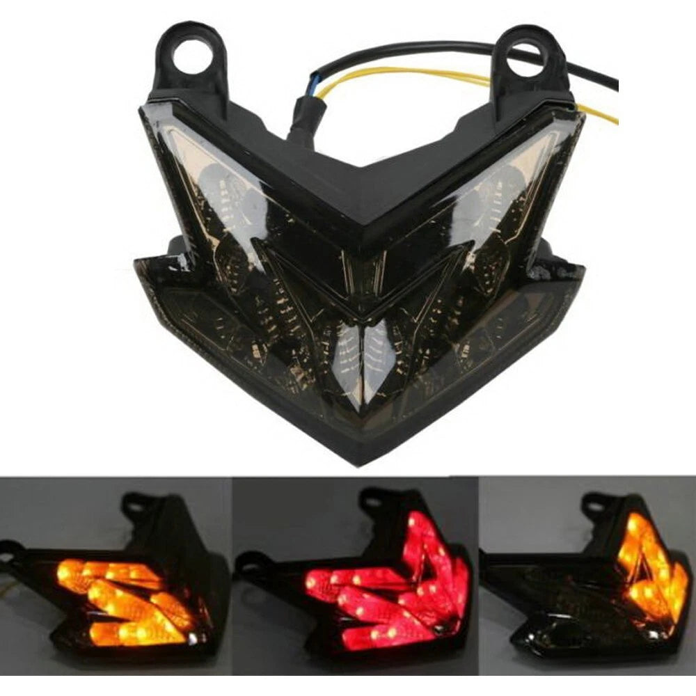 LED Tail Light Smoke Integrated Fits Kawasaki Ninja ZX6R 2013-2015 Z800 2013-15