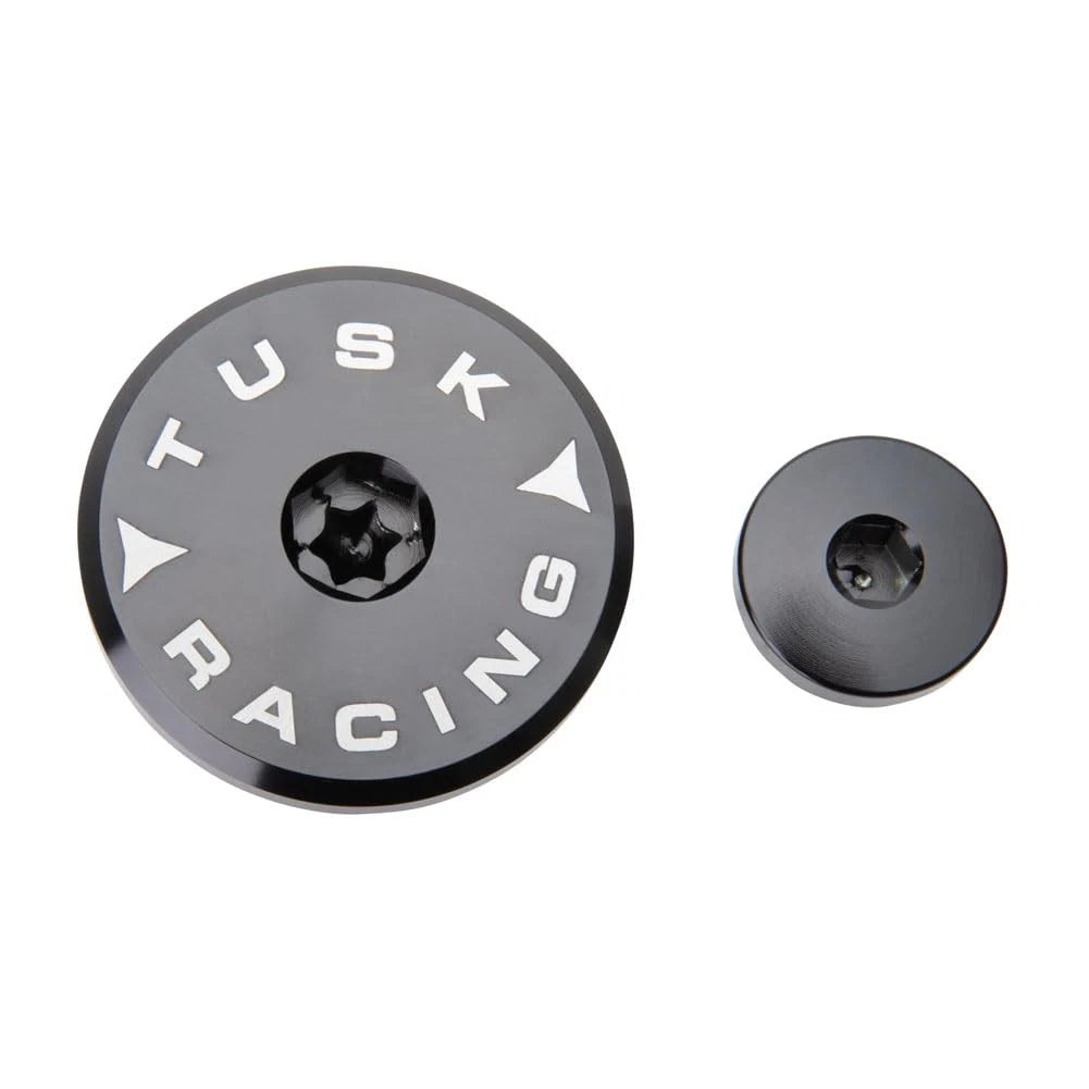 Tusk Billet Aluminum Engine Plug Kit Black For Yamaha WR250F 2015-2016,2020-2023