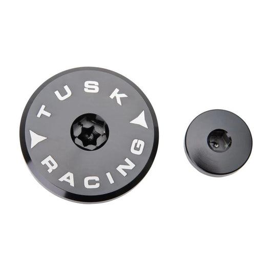 Tusk Billet Aluminum Engine Plug Kit Black For Yamaha WR250F 2015-2016,2020-2023