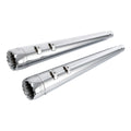 Chrome 4" Slip on Megaphone Mufflers Exhaust Pipes Fit For Harley Touring 95-16