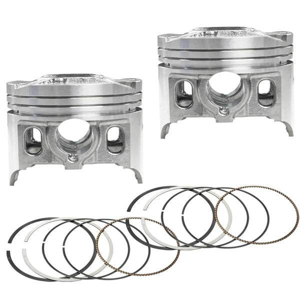 2pcs 62mm Piston Rings Kit For kawasaki ZZR250 ZZ-R250 90-07 KLE250 Anhelo 93-01