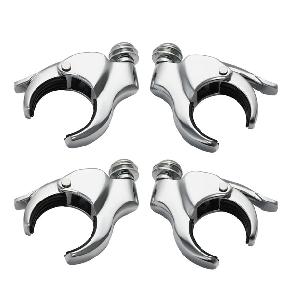 4pcs 49mm Windshield Clamps Fit For Harley Street Bob Low Rider 2018-2025 Chrome