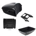 Black King Trunk Luggage Mount Rack Plate Fit For Harley Street Glide 2014-2026