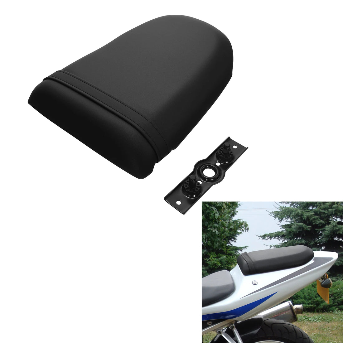 Rear Passenger Seat Fit For Suzuki GSXR600 GSXR750 2001-2003 GSXR1000 2001-2002