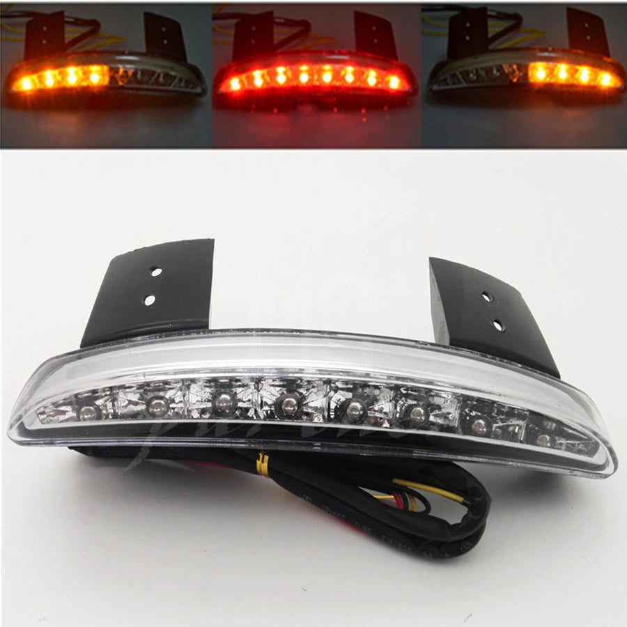New Clear Fender Edge LED Tail Brake Light With Turn Signal For Harley XL883N
