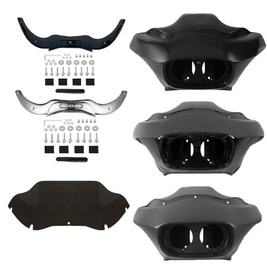 Inner & Outer Fairing/Windshield/Trim Fit For Harley Touring Road Glide 04-13 12