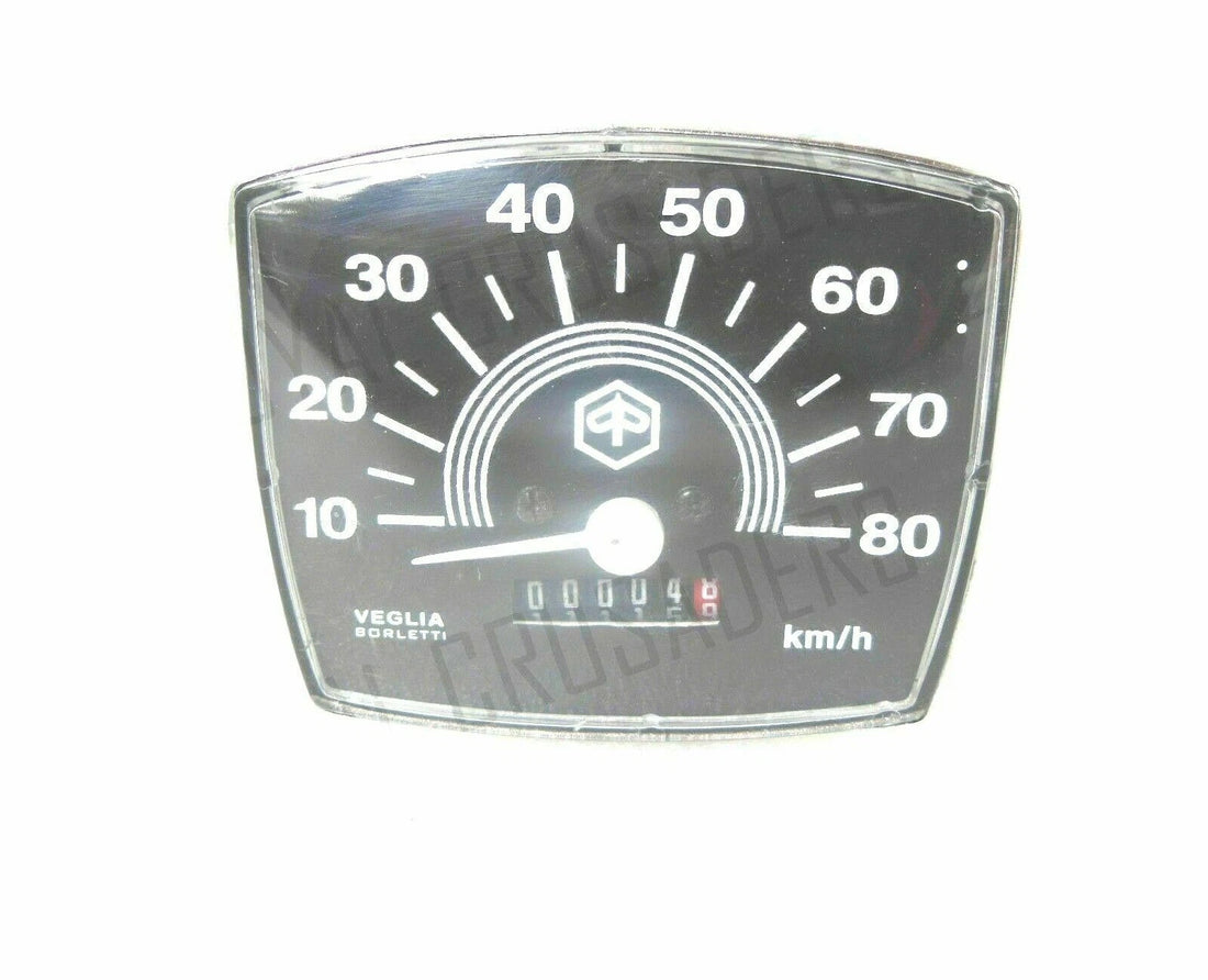 Fit For Vespa Speedometer Black 0-80 Kmph V50