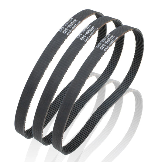 Paquete DE 3 Correas DE TransmisiÓN Para Scooter ELÉCTRICO Razor Epunk 549-3M-14