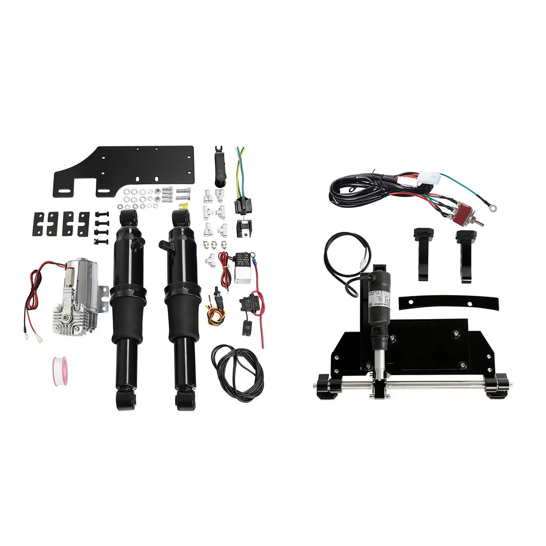 Rear Air Ride Suspension Electric Center Stand Fit For Harley Street Glide 09-16