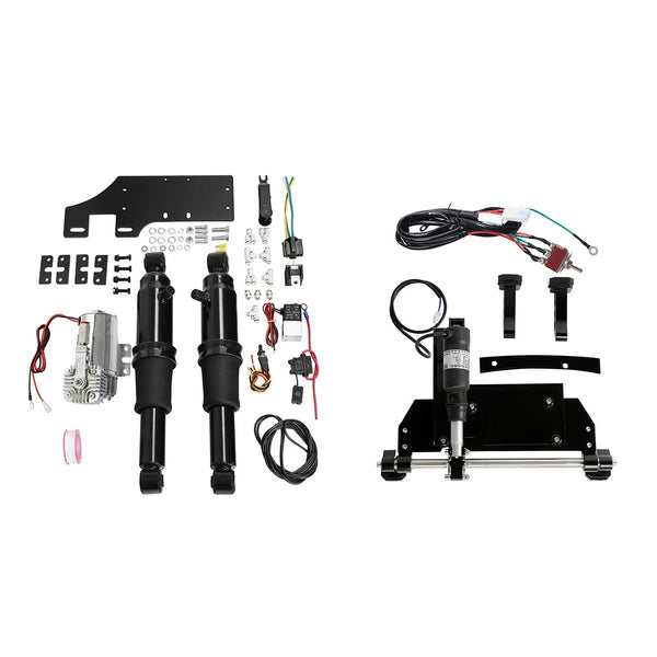 Rear Air Ride Suspension Electric Center Stand Fit For Harley Street Glide 09-16