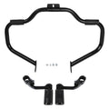 Mustache Engine Guard Crash Bar Foot Pegs Clamps Fit For Harley Softail 2000-17
