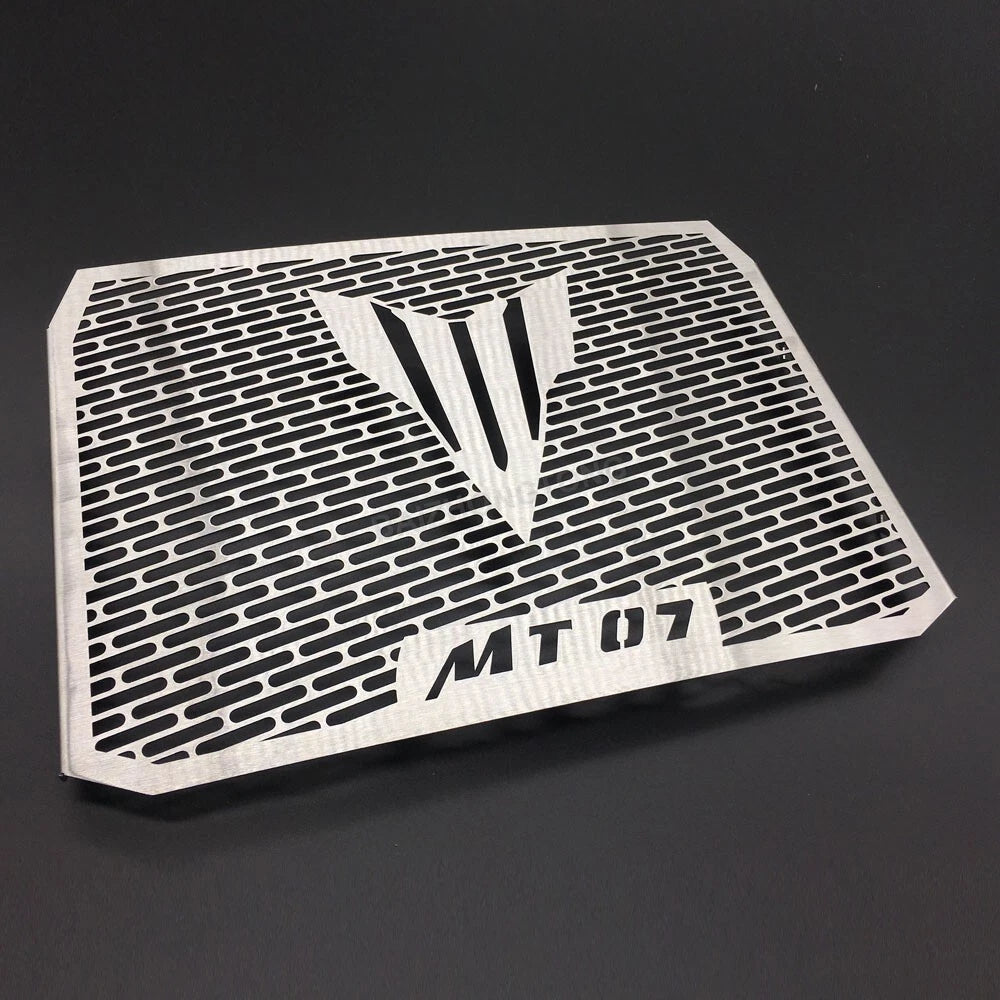 Silver Radiator Grille Cover Guard for Yamaha FZ07 MT-07 2014 2015 2016 2017 18