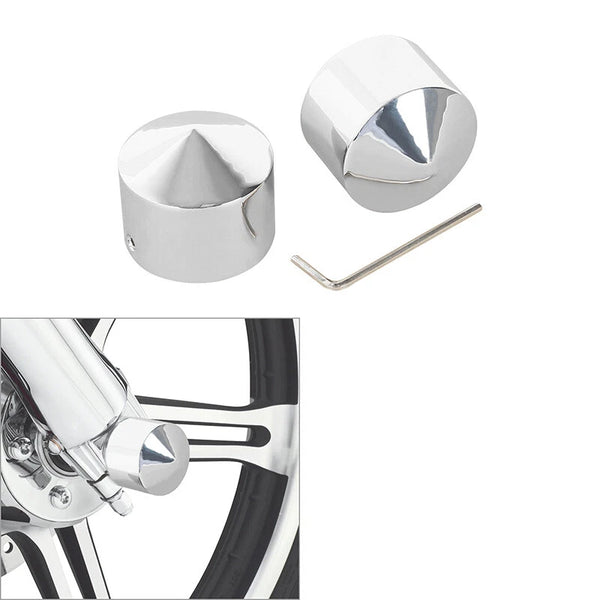 Aluminum Front Axle Nut Cover Bolt Fit For Harley Touring Sportster Softail Dyna