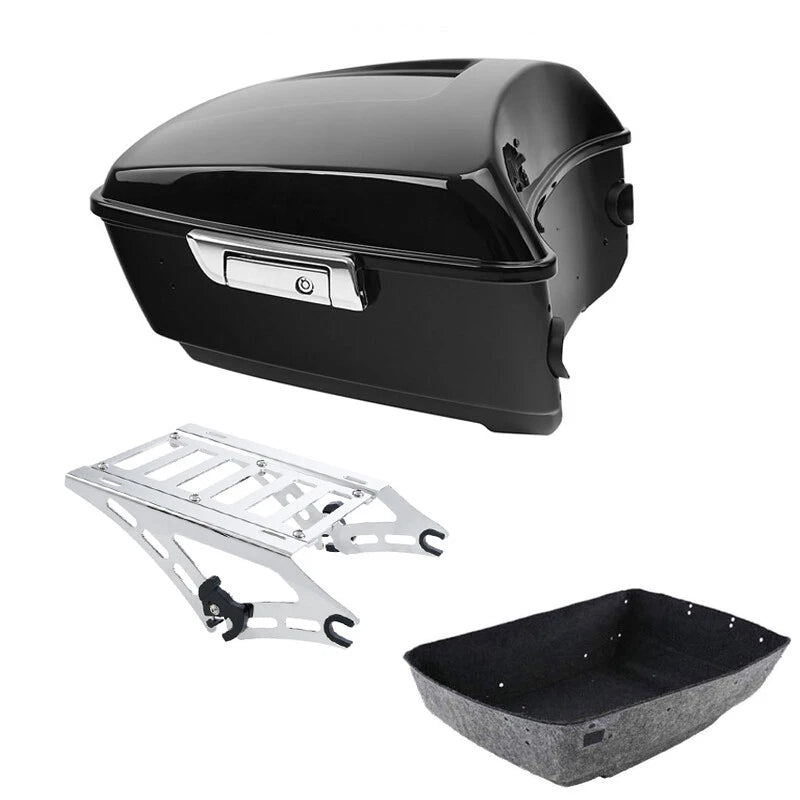 King Trunk & Chrome Two Up Mount Rack Fit For Harley Touring Road Glide 14-2026