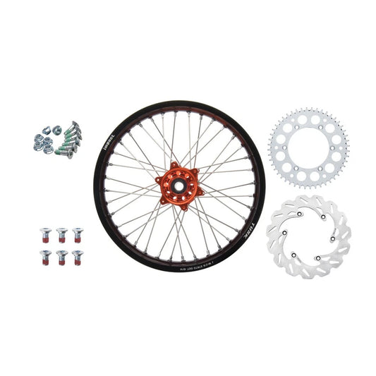 Tusk 19313301550233-909ed8 Impact Complete Rear Wheel Package 19x2.15 Blk