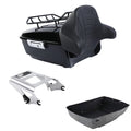King Trunk Backrest Rack Mount Fit For Harley Touring Road King Glide 09-13