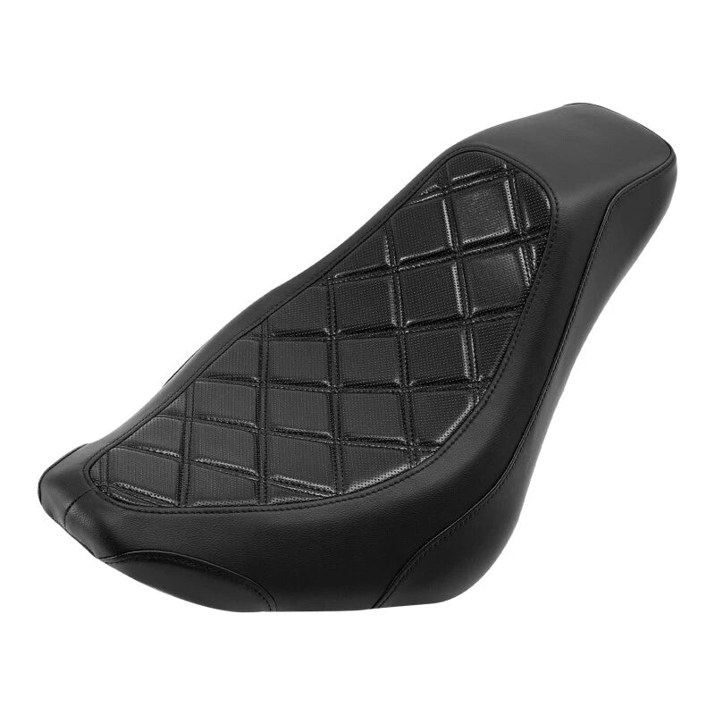 Solo Driver Seat Black Fit For Harley Softail Slim Flsl Heritage Classic 18-25
