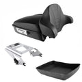 Matte Black Chopped Trunk Backrest Mount Rack Fit For Harley Electra Glide 09-13