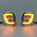 Rectangular Driving Fog Light LED Fit For Honda Goldwing 1800 F6B Valkyrie 13-17