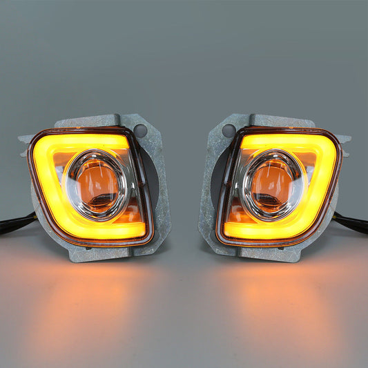 Rectangular Driving Fog Light LED Fit For Honda Goldwing 1800 F6B Valkyrie 13-17
