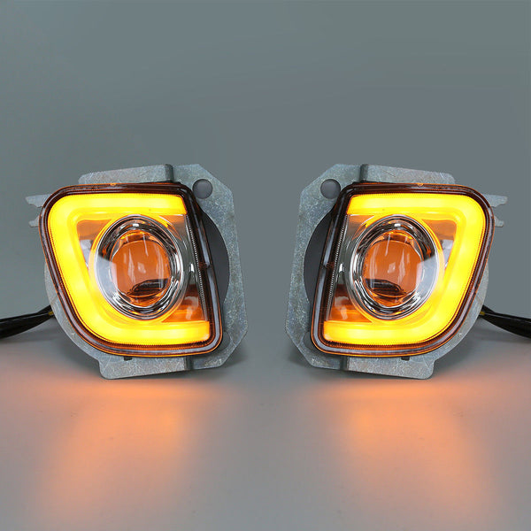 Rectangular Driving Fog Light LED Fit For Honda Goldwing 1800 F6B Valkyrie 13-17