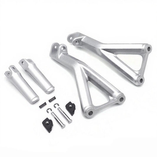 Fit For 2018 2019-2023 Ducati Panigale V4 S Rear Foot Pegs Pedal Bracket Silver