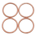 4 PCS Motorcycle Exhaust Pipe Gasket 36x30x2.5 MM