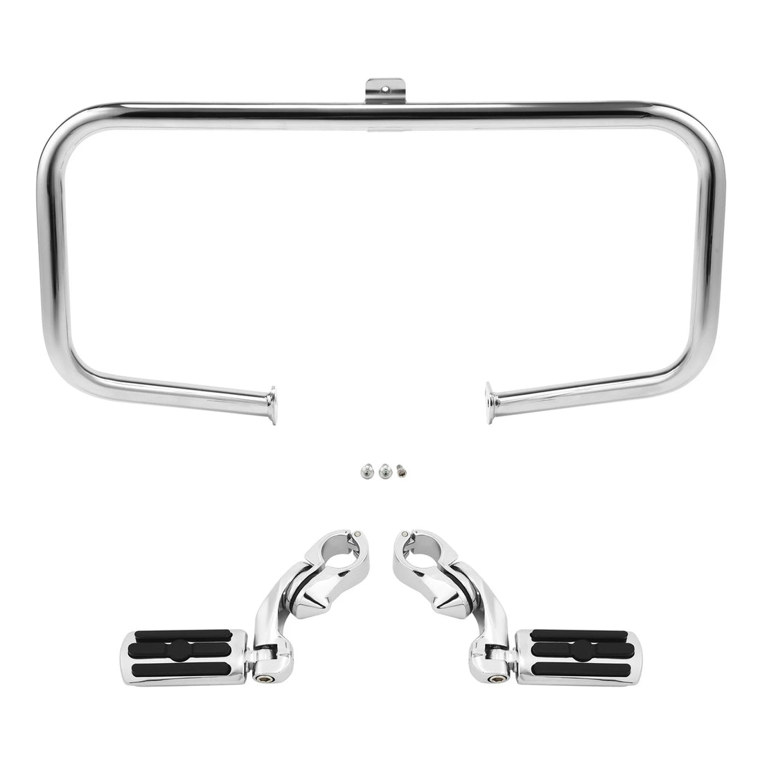 Engine Guard Crash Bar & Footpegs Mount Fit For Harley Road King 97-2008 Chrome