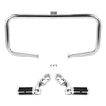 Engine Guard Crash Bar & Footpegs Mount Fit For Harley Road King 97-2008 Chrome