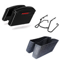 Hard Saddlebags & Conversion Bracket Fit For Harley Fat Boy Breakout 18-25 Black