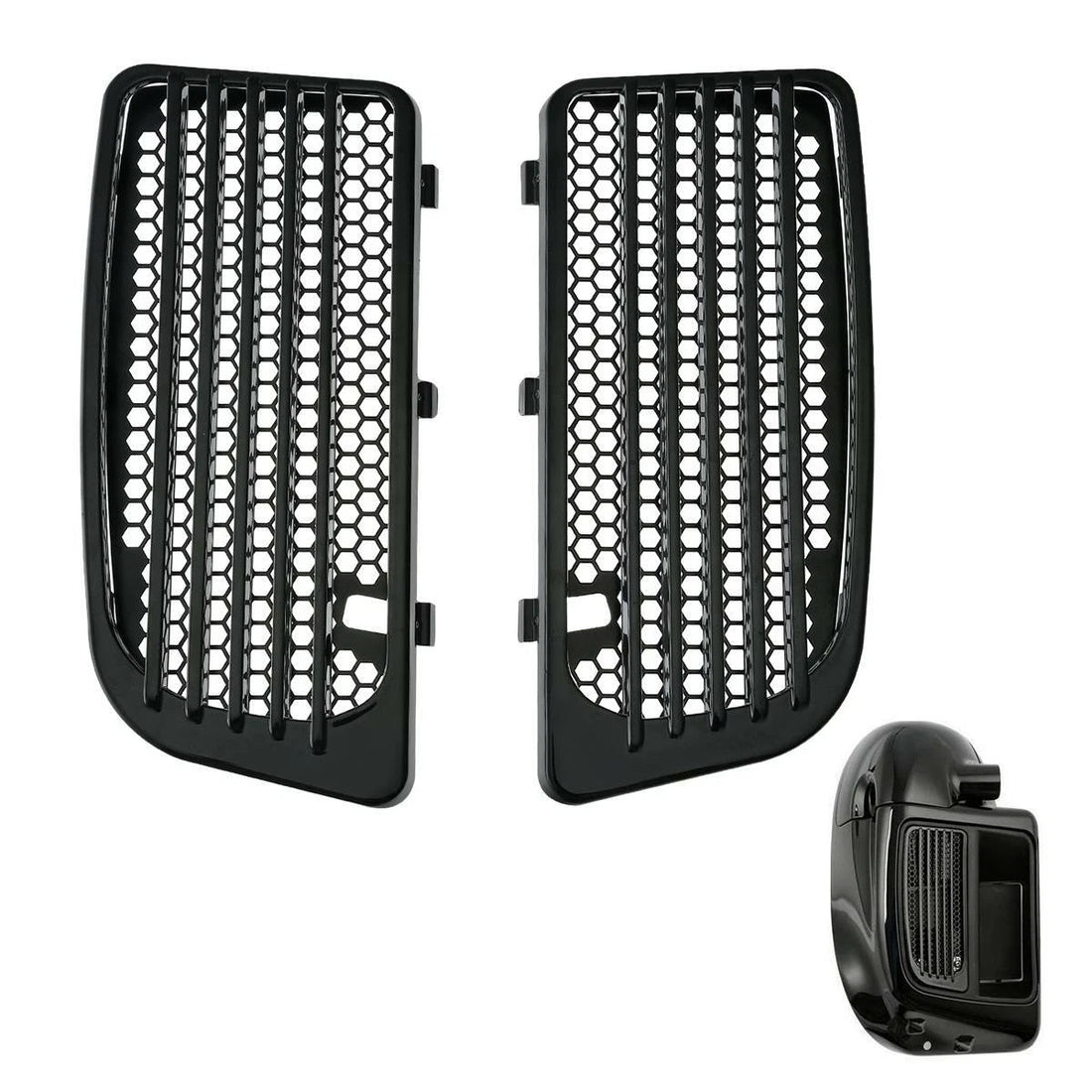 Radiator Grills Lower Fairing Twin Cooled Fit For Harley Touring Models 14-24 23