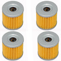 4 Motorcycle Oil Filter For Arctic Cat 400 04-08 Kawasaki KLX400 03 KFX400 03-06
