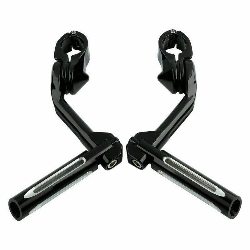 1.25'' Adjustable Highway Footrest Pegs Long Angled Mount Fit For Harley Touring