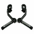 1.25'' Adjustable Highway Footrest Pegs Long Angled Mount Fit For Harley Touring