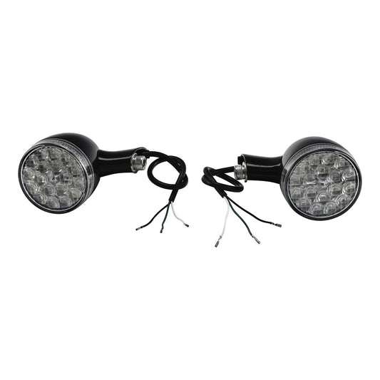 Front Turn Signals Lights Fit For Harley Sportster XL883 2000-22 Dyna 2006-2017