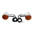 Chrome Rear Turn Signals LED Indicator Light For Harley Sportster 883 1200 92-22