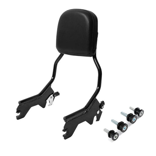 Black Sissy Bar Backrest Docking Hardware Kit Fit For Harley Street Bob 2018-25