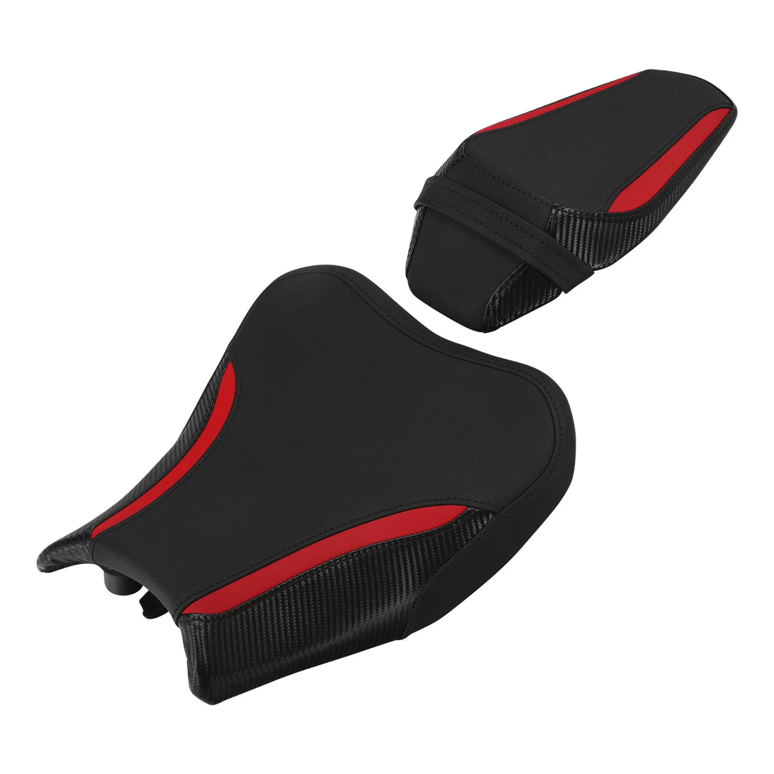 Black+Red Rider Driver & Passenger Seats Fit For Kawasaki Z900 2017-2023 2022 21