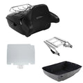 King Trunk Backrest Mount & Plate Fit For Harley Touring Road Street Glide 14-26