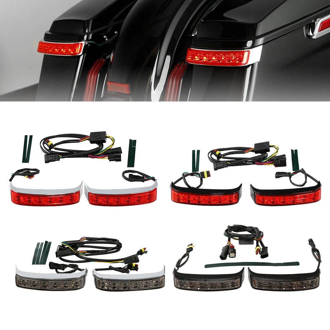 LED Saddlebag Run Brake Turn Light Fit For Harley Road Electra Glide 2014-2024