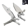 Fit for 2016-2024 Yamaha MT-03 Driver Front Footrests Foot Pegs Bracket Silver