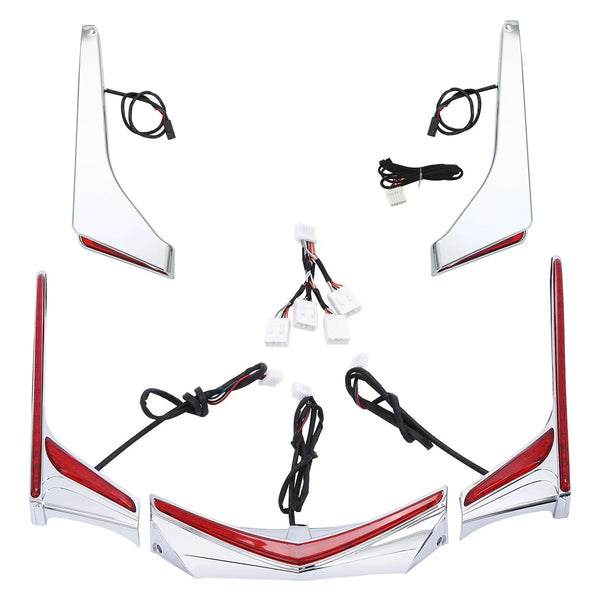 Fender Tip Brake Accent LED Light Strips Fit For Honda Goldwing GL1800 F6B 12-17