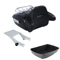 King Trunk Pad Two Up Mount Rack Fit For Harley Touring Road King 97-08 US