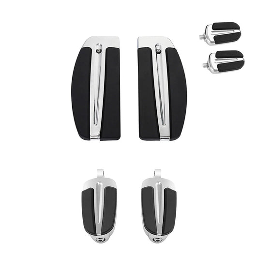 Chrome Rider Footboard Footpegs Shifter Pegs Fit For Harley Touring Slipstream