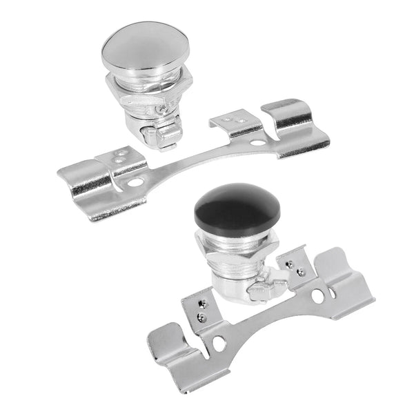 1X Fuel Door Latch Push Button Gas Oil Cap Tank Fit For Harley Touring 1992-UP
