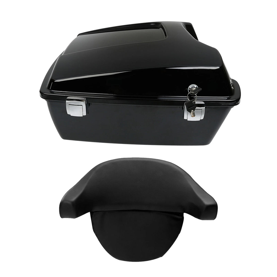 10.7" Chopped Trunk with Backrest Fit For Harley Touring Electra Glide 1997-2013