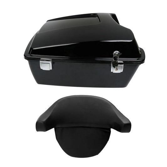 10.7" Chopped Trunk with Backrest Fit For Harley Touring Electra Glide 1997-2013