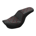 Driver Passenger Two-Up Seat Fit For Harley Street Bob Fxdb Wide Glide 2006-2017